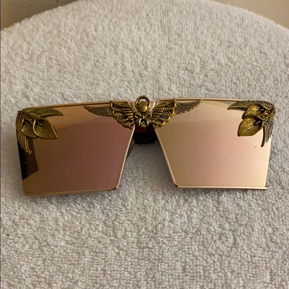 Don The Junkman Gold Mirror Tint Sunglasses